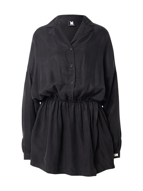 Karo Kauer Blusekjole  mørkegrå / hvid