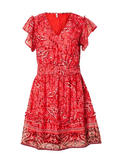 ONLY Sommerkjole 'ONLVALENTINA'  rød / burgunder / hvid