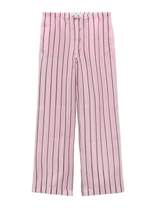 MANGO Bukser 'COMBA'  navy / lyserød / naturhvid