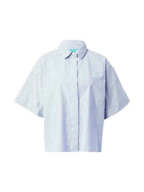 UNITED COLORS OF BENETTON Bluse  ensian / hvid