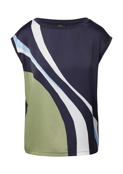 s.Oliver BLACK LABEL Shirts  navy / lyseblå / æble / hvid