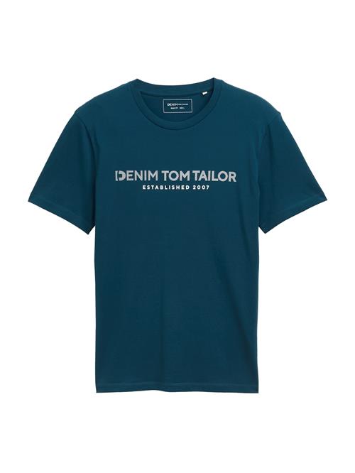 TOM TAILOR DENIM Bluser & t-shirts  petroleum / hvid
