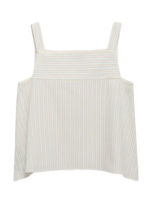 MANGO Overdel 'LIMON-H'  ecru / sort / hvid