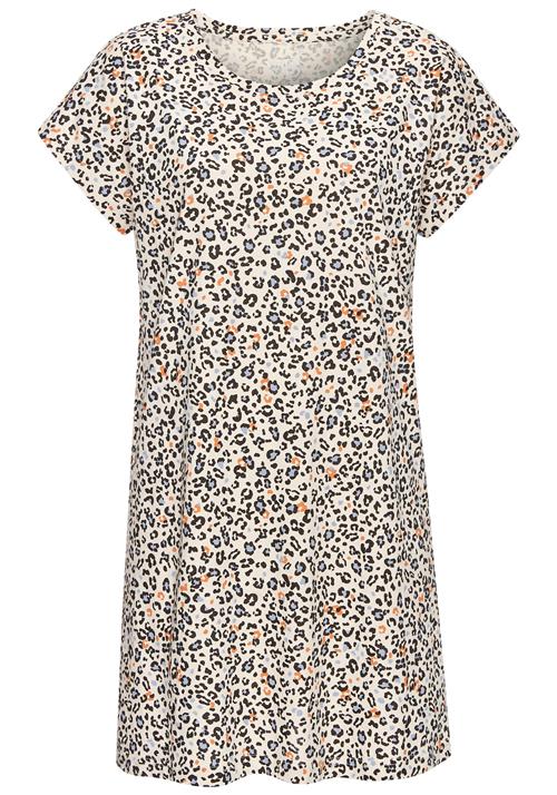 VIVANCE Natskjorte  lysebeige / dueblå / orange / sort