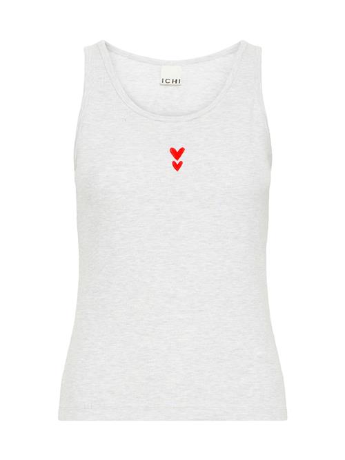 ICHI Overdel 'ICHXNOELLE'  grå-meleret / rød