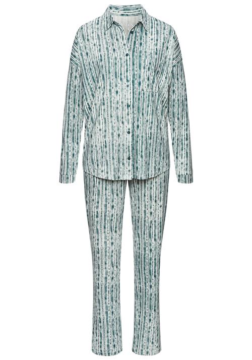 VIVANCE Pyjamas  cyanblå / hvid