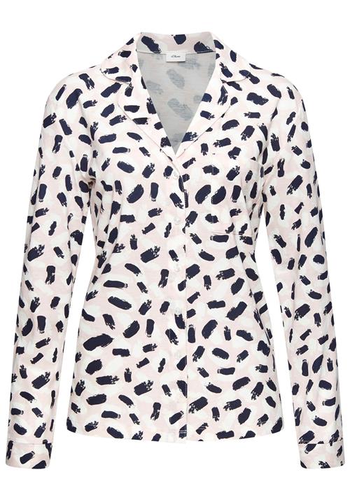 s.Oliver Soveskorte  navy / pastelpink / hvid