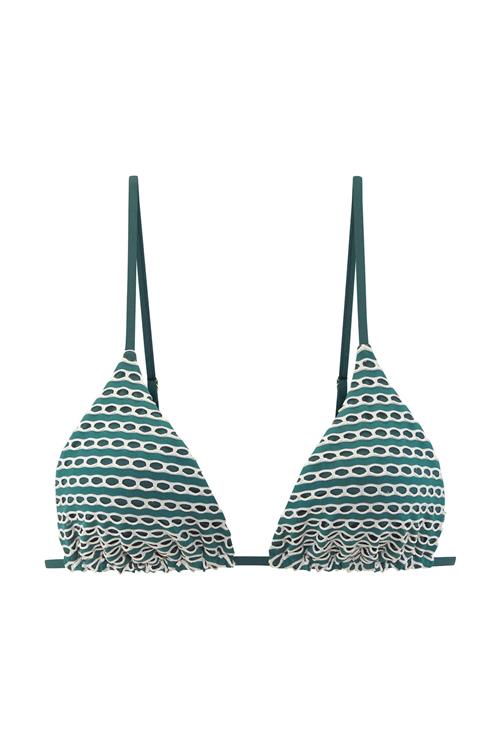 Copenhagen Studios Bikinioverdel  petroleum / hvid