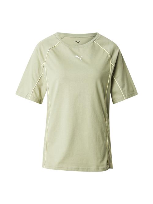 PUMA Funktionsbluse  lysegrøn / hvid