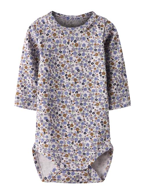 NAME IT Langærmet Body Tuline Lilac Marble