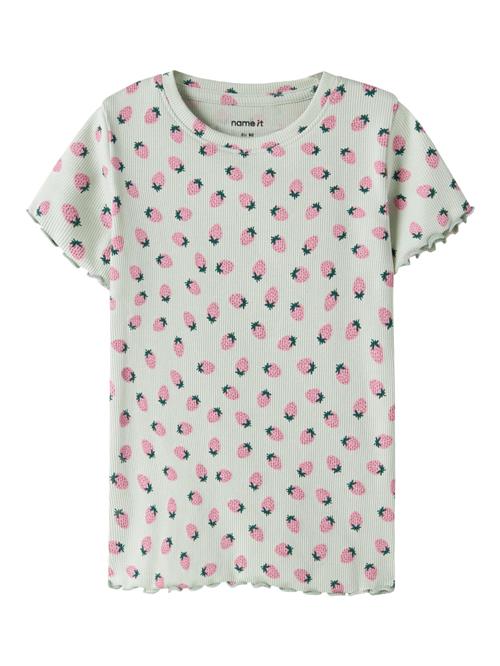 NAME IT T-shirt Vemma Pale Aqua Strawberries
