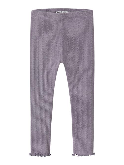 NAME IT Leggings Blitta Lavender Gray Melange