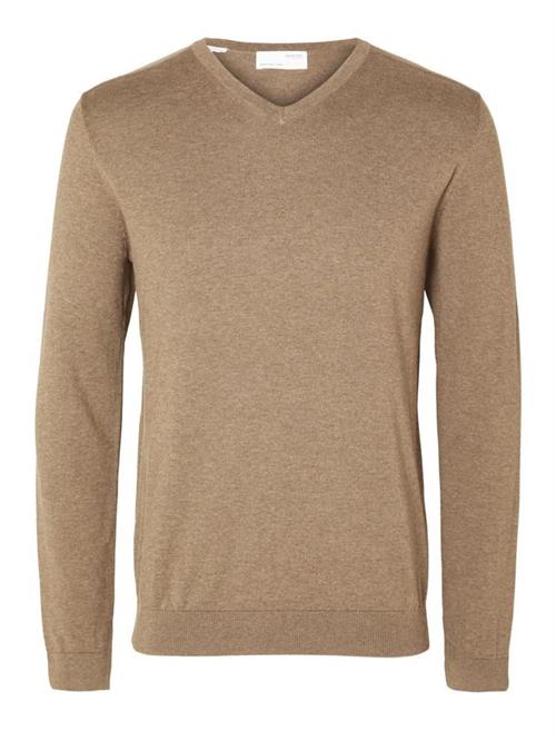SLHBERG LS KNIT V-NECK NOOS
