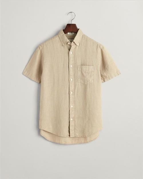 REG GMNT DYED LINEN SS SHIRT