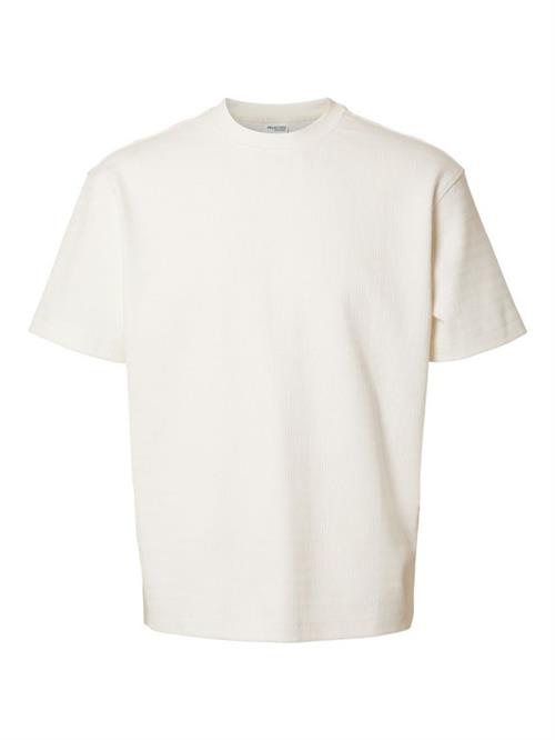 SLHLOOSEHENRY STRUCTURE SS O-NECK T