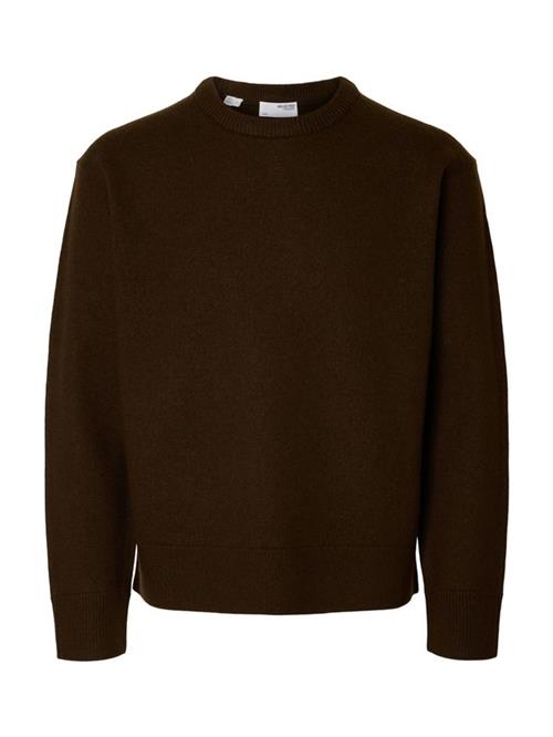 SLHARNE LS KNIT RELAXED WOOL CREW N