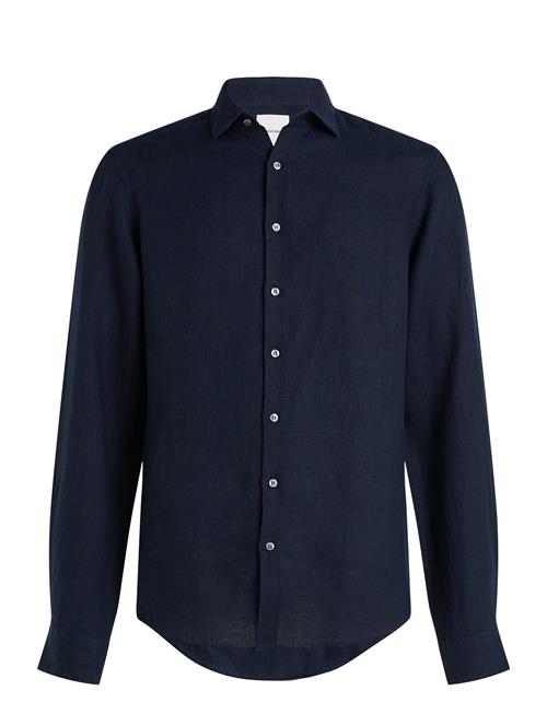 Calvin Klein | Linen Solid Slim Shirt | 44