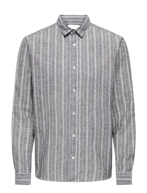 ONLY & SONS | Onscaiden Life Ls Stripe Linen Noos | XS
