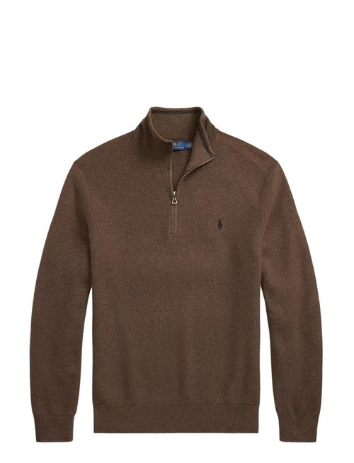 Polo Ralph Lauren | Mesh-Knit Cotton Quarter-Zip Sweater | XS