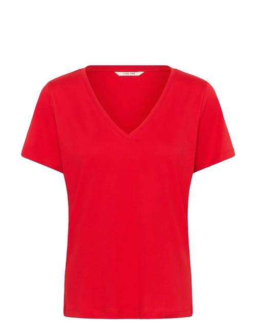 Cream | Crnaia Deep V-Neck T-Shirt | L