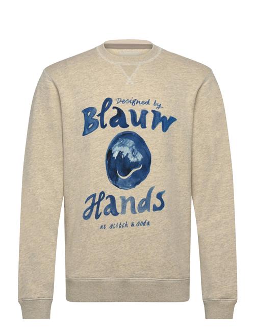 Scotch & Soda | Denim Washed Artwork Sweatshirt | XL