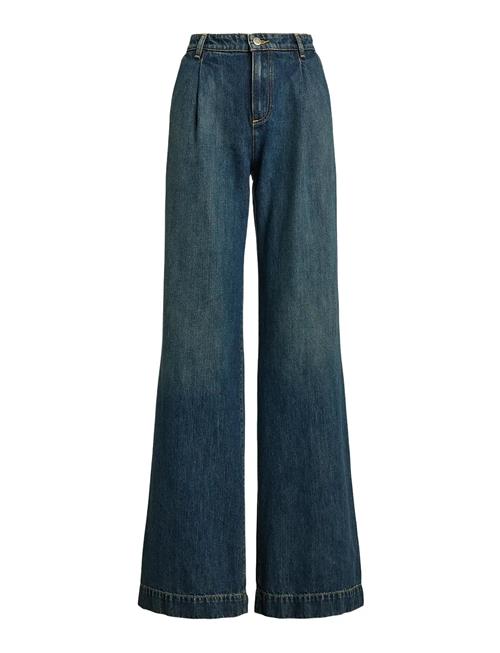 Lauren Ralph Lauren | High-Rise Pleated Wide-Leg Jean | 34