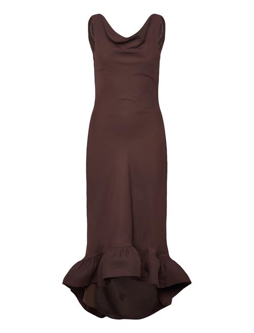 Malina | Alia Cowl Neck Ruffled Maxi Dress | 38