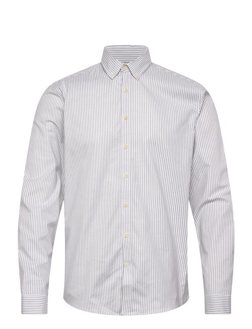 Lindbergh | Striped Superflex Oxford L/S | S