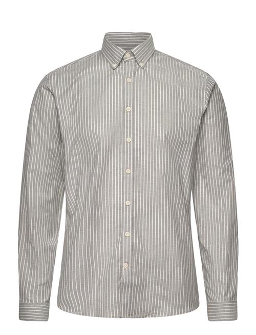 Lindbergh | Striped Superflex Oxford L/S | M