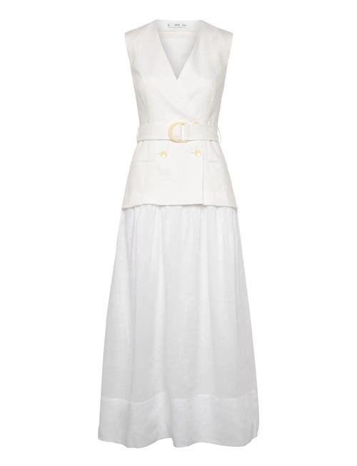 Mango | Linen And Ramie Dress With Belt | M