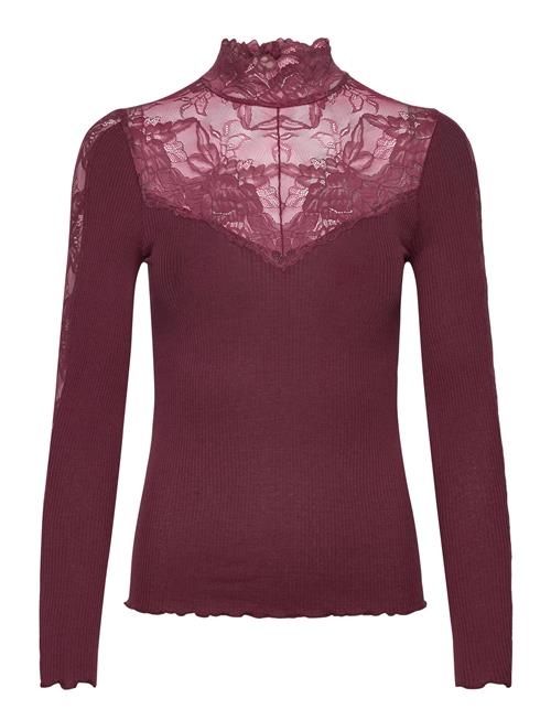 Rosemunde | Rwbeatha Silk Ls Lace T-Neck T-Shir | L