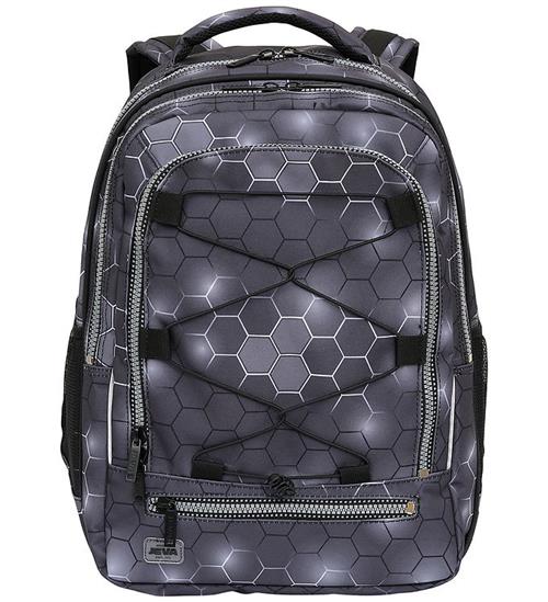 Jeva Skoletaske - Survivor - Black Hexagon