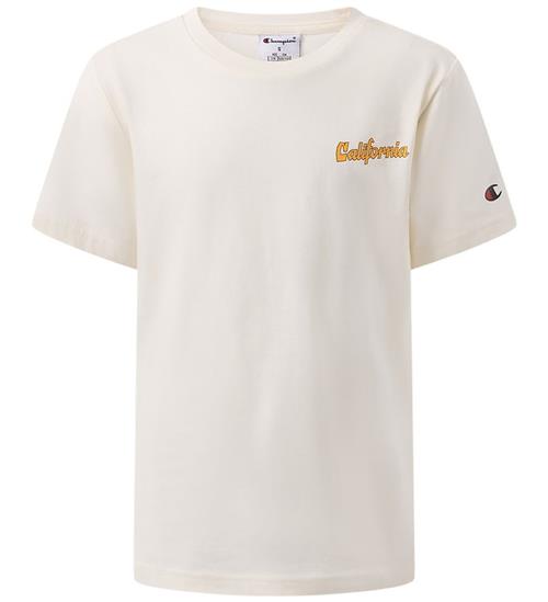 Champion T-shirt - Råhvid m. Print