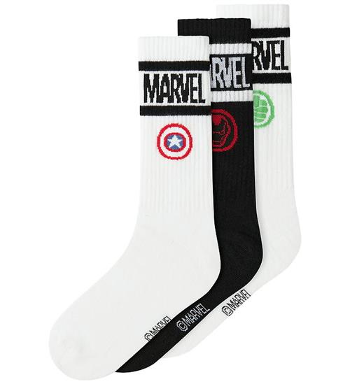 Name It Strømper - 3-pak - NkmAnlo - Bright White/3P 2xBright Wh