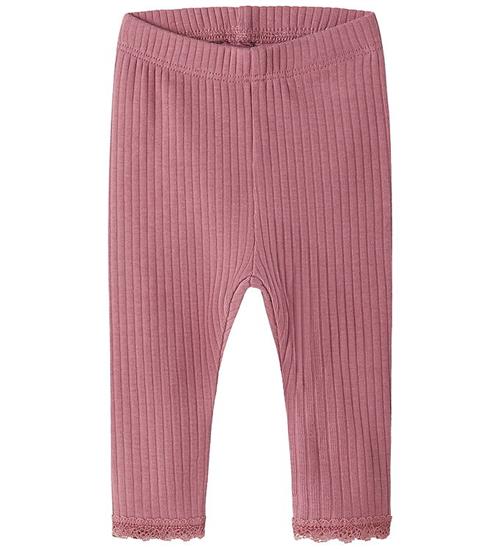 Name It Leggings - Rib - NbfHallie - Mesa Rose