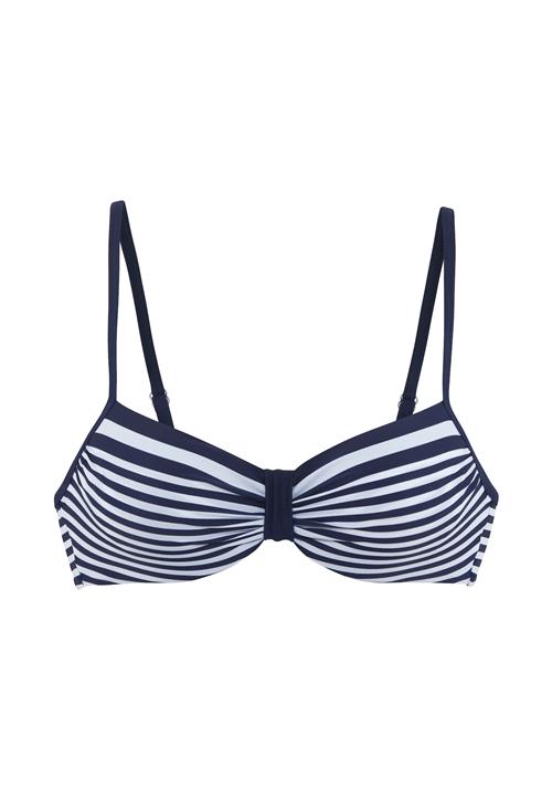 LASCANA Bikinioverdel  marin / hvid