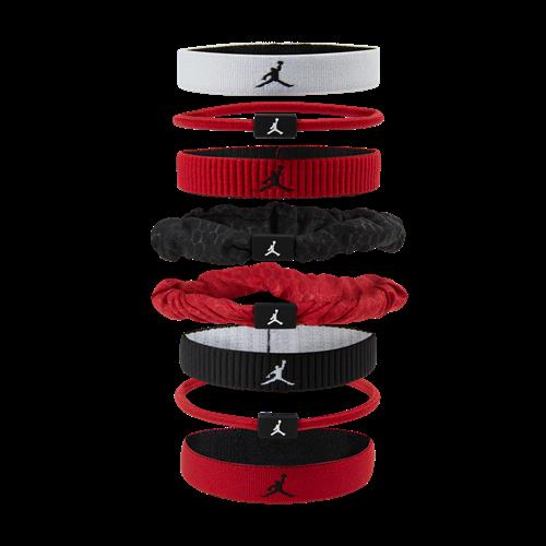 Blandede Jordan Sport-hårelastikker (pakke med 8 stk.) - hvid