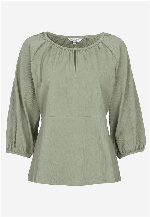 Cellbes of Sweden Top i rynket bomuldsjersey