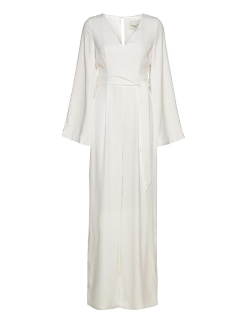 Malina | Ellie Belted Wide-Leg Bridal Jumpsuit | M