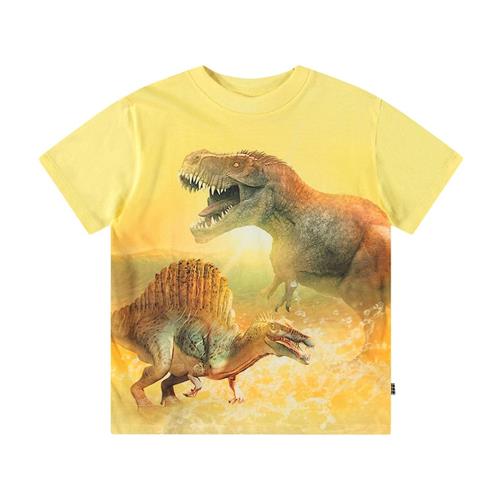 Se Molo Roxo Short Sleeve T-Shirt Sunny Dinos 122 cm  Gul  122 cm  mand hos Babyshop