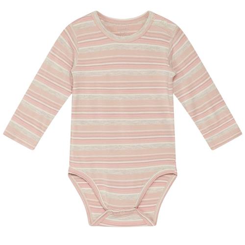 Hust&Claire Buller Stribet Babybody Peach Rose 74 cm  Lyserød  74 cm  kvinde