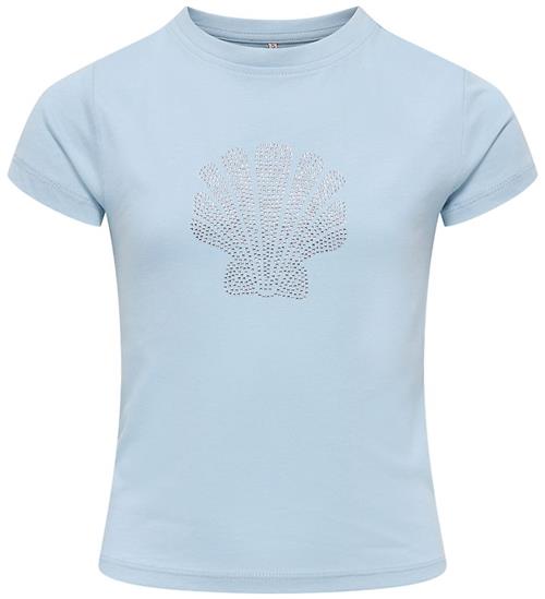 Se Kids Only T-shirt - KogKira - Cashmere Blue/Seashell hos KidsWorld