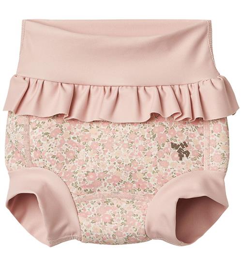 Wheat Blebadebukser m. Flæser - Rita - Ivory Flower Mead