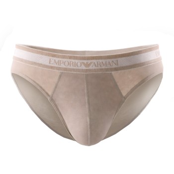 Emporio Armani Armani Stretch Cotton Brief Beige bomuld Large Herre