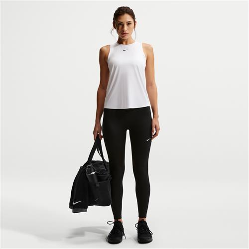 Højtaljede Nike One-7/8-leggings - sort