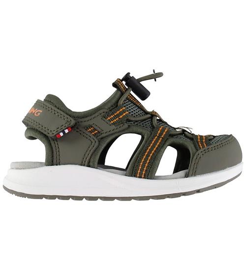 Se Viking Sandaler - Thrill 1V SL - Olive hos KidsWorld