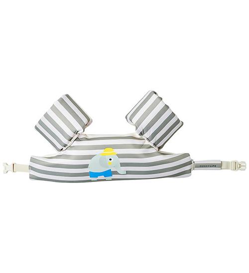 Se SunnyLife Svømmevest m. Vinger - 3-6 År - Eli The Elephant/Green hos KidsWorld