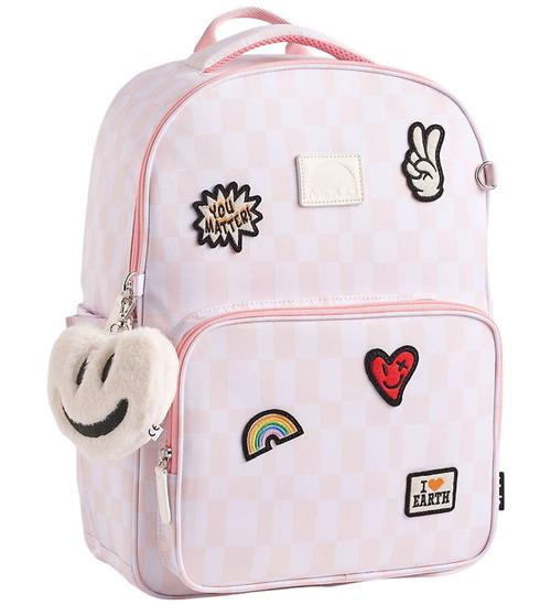Se Molo Skoletaske - Mates - Pink Check hos KidsWorld