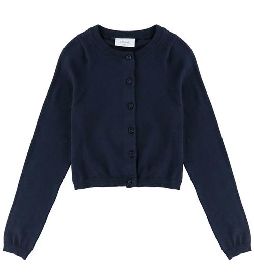Se Grunt Cardigan - GrLina - Cropped - Strik - Navy hos KidsWorld