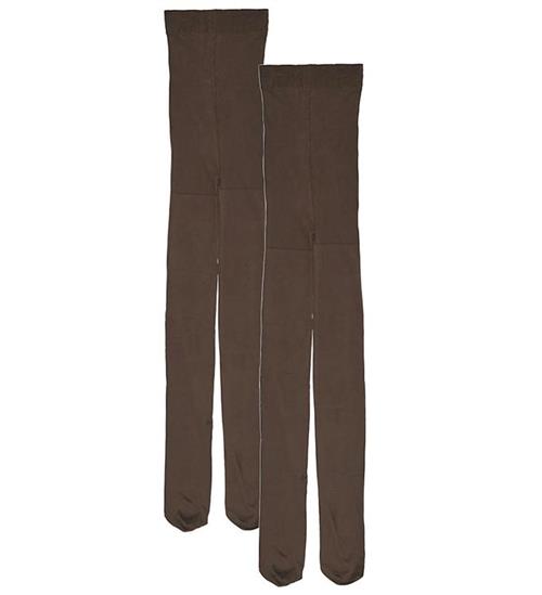 Se Kids Only Strømpebukser - KogSaga - 2-pak - Coffee Bean hos KidsWorld